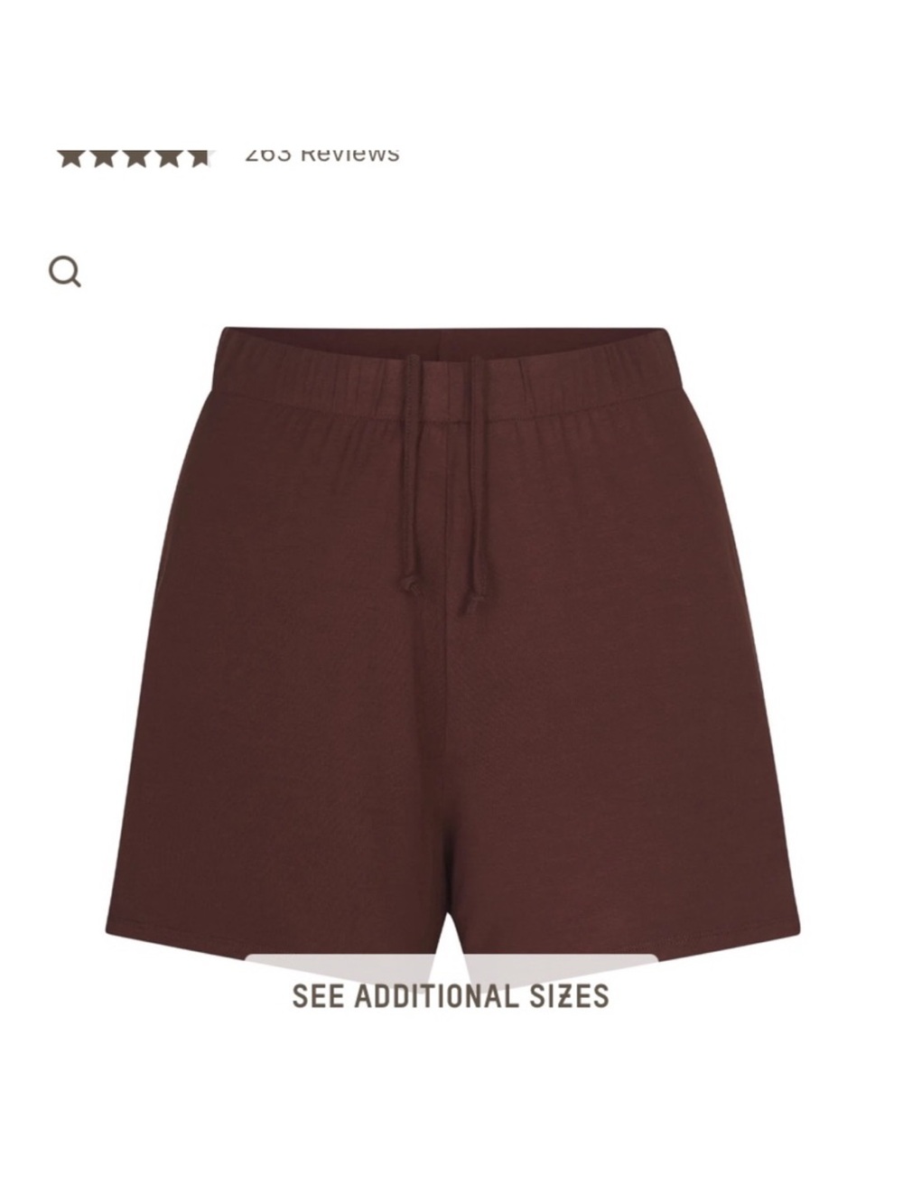 Like New SKIMS Sleep Shorts in Cocoa Size: Large